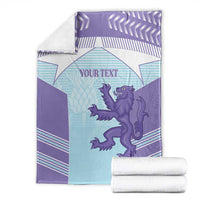 Scotland Football Custom Blanket 2026 Come On Scottish Dragon Thistle Cyan - Wonder Print Shop