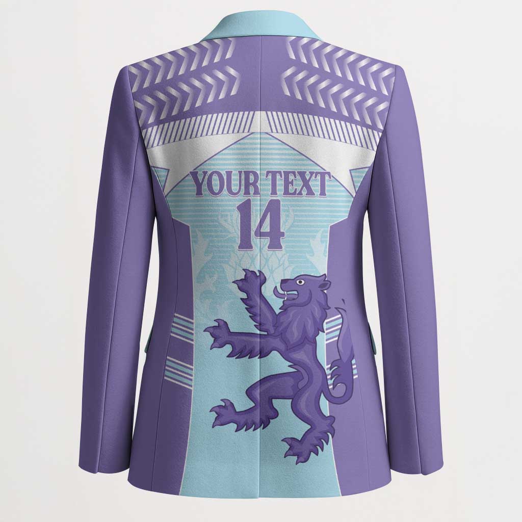 Scotland Football Custom Blazer 2026 Come On Scottish Dragon Thistle Cyan - Wonder Print Shop
