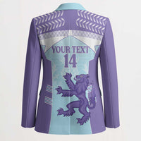 Scotland Football Custom Blazer 2026 Come On Scottish Dragon Thistle Cyan - Wonder Print Shop