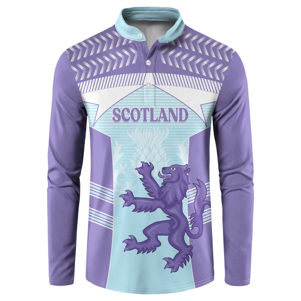 Scotland Football Custom Button Sweatshirt 2026 Come On Scottish Dragon Thistle Cyan - Wonder Print Shop