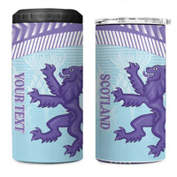 Scotland Football Custom 4 in 1 Can Cooler Tumbler 2026 Come On Scottish Dragon Thistle Cyan - Wonder Print Shop