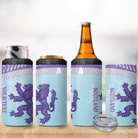 Scotland Football Custom 4 in 1 Can Cooler Tumbler 2026 Come On Scottish Dragon Thistle Cyan - Wonder Print Shop