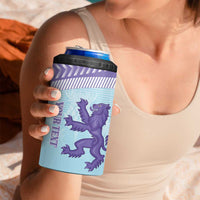 Scotland Football Custom 4 in 1 Can Cooler Tumbler 2026 Come On Scottish Dragon Thistle Cyan - Wonder Print Shop