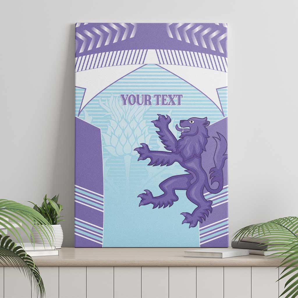 Scotland Football Custom Canvas Wall Art 2026 Come On Scottish Dragon Thistle Cyan - Wonder Print Shop