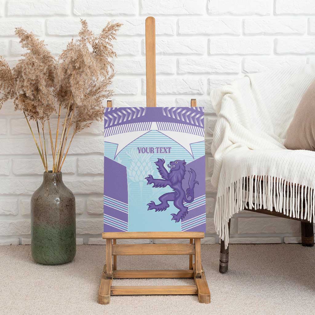 Scotland Football Custom Canvas Wall Art 2026 Come On Scottish Dragon Thistle Cyan - Wonder Print Shop