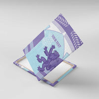 Scotland Football Custom Canvas Wall Art 2026 Come On Scottish Dragon Thistle Cyan - Wonder Print Shop