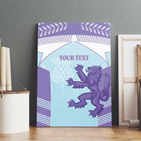 Scotland Football Custom Canvas Wall Art 2026 Come On Scottish Dragon Thistle Cyan - Wonder Print Shop