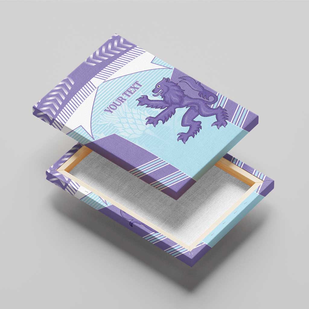 Scotland Football Custom Canvas Wall Art 2026 Come On Scottish Dragon Thistle Cyan - Wonder Print Shop