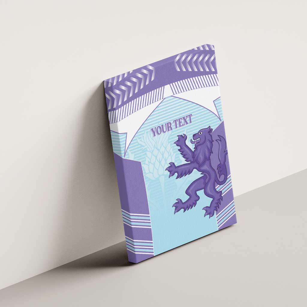 Scotland Football Custom Canvas Wall Art 2026 Come On Scottish Dragon Thistle Cyan - Wonder Print Shop