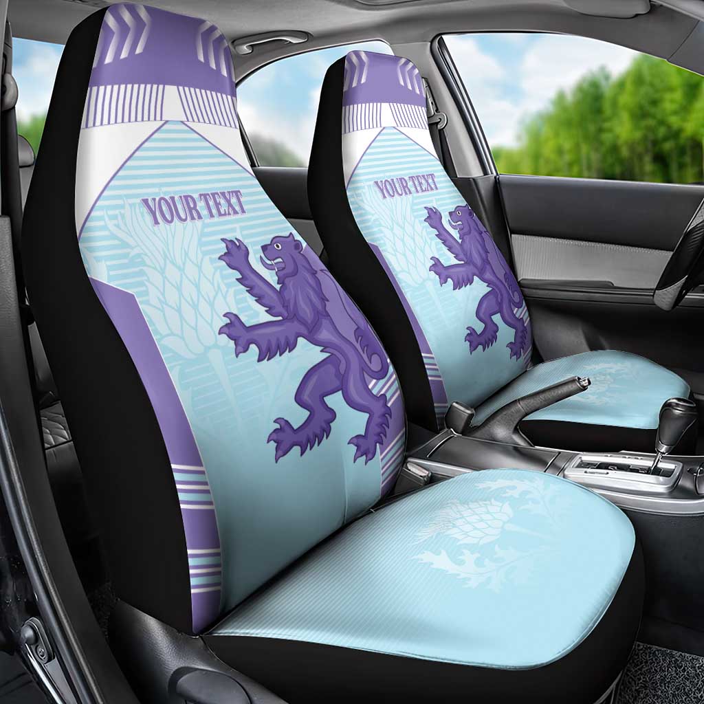 Scotland Football Custom Car Seat Cover 2026 Come On Scottish Dragon Thistle Cyan - Wonder Print Shop