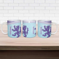 Scotland Football Custom Ceramic Mug 2026 Come On Scottish Dragon Thistle Cyan - Wonder Print Shop