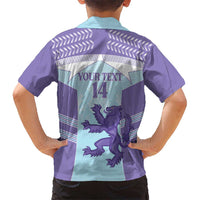 Scotland Football Custom Family Matching Long Sleeve Bodycon Dress and Hawaiian Shirt 2026 Come On Scottish Dragon Thistle Cyan - Wonder Print Shop
