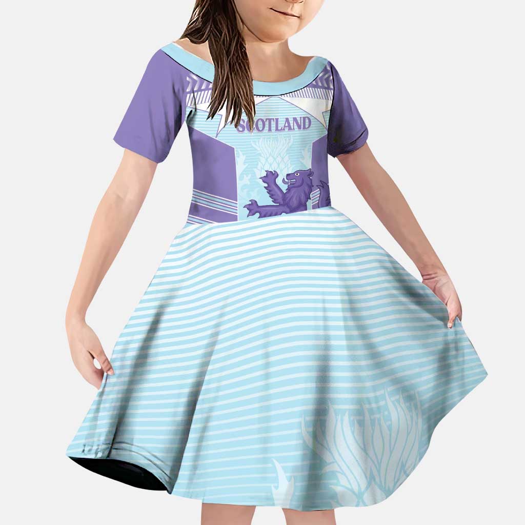 Scotland Football Custom Family Matching Long Sleeve Bodycon Dress and Hawaiian Shirt 2026 Come On Scottish Dragon Thistle Cyan - Wonder Print Shop