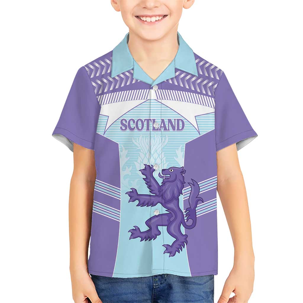Scotland Football Custom Family Matching Off Shoulder Short Dress and Hawaiian Shirt 2026 Come On Scottish Dragon Thistle Cyan - Wonder Print Shop