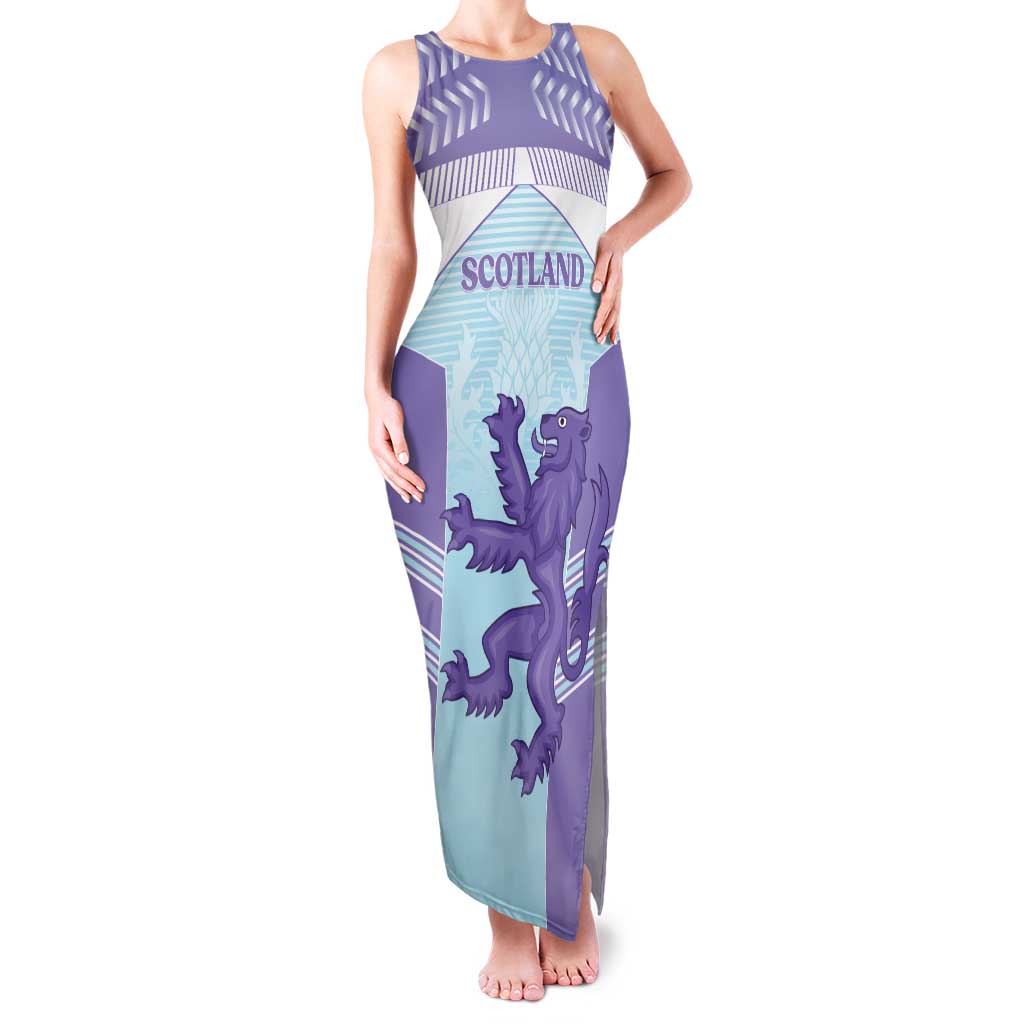 Scotland Football Custom Family Matching Tank Maxi Dress and Hawaiian Shirt 2026 Come On Scottish Dragon Thistle Cyan - Wonder Print Shop