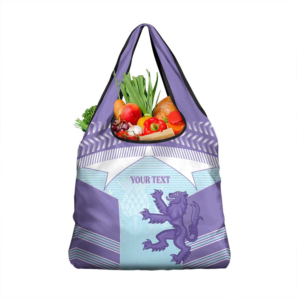 Scotland Football Custom Grocery Bag 2026 Come On Scottish Dragon Thistle Cyan - Wonder Print Shop