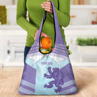 Scotland Football Custom Grocery Bag 2026 Come On Scottish Dragon Thistle Cyan - Wonder Print Shop