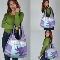 Scotland Football Custom Grocery Bag 2026 Come On Scottish Dragon Thistle Cyan - Wonder Print Shop