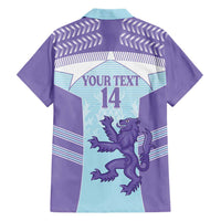 Scotland Football Custom Hawaiian Shirt 2026 Come On Scottish Dragon Thistle Cyan - Wonder Print Shop