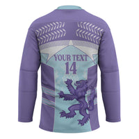 Scotland Football Custom Hockey Jersey 2026 Come On Scottish Dragon Thistle Cyan - Wonder Print Shop