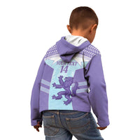 Scotland Football Custom Kid Hoodie 2026 Come On Scottish Dragon Thistle Cyan - Wonder Print Shop