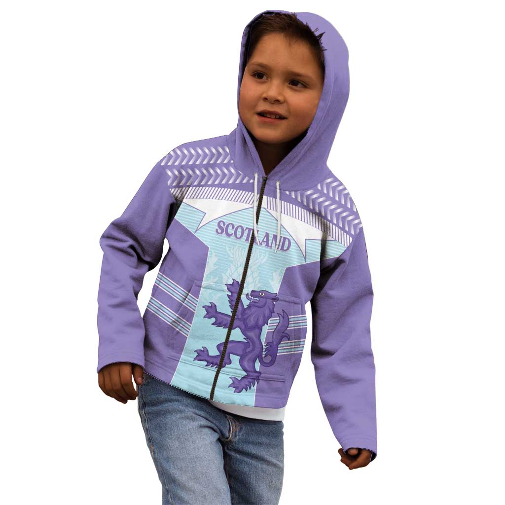 Scotland Football Custom Kid Hoodie 2026 Come On Scottish Dragon Thistle Cyan - Wonder Print Shop