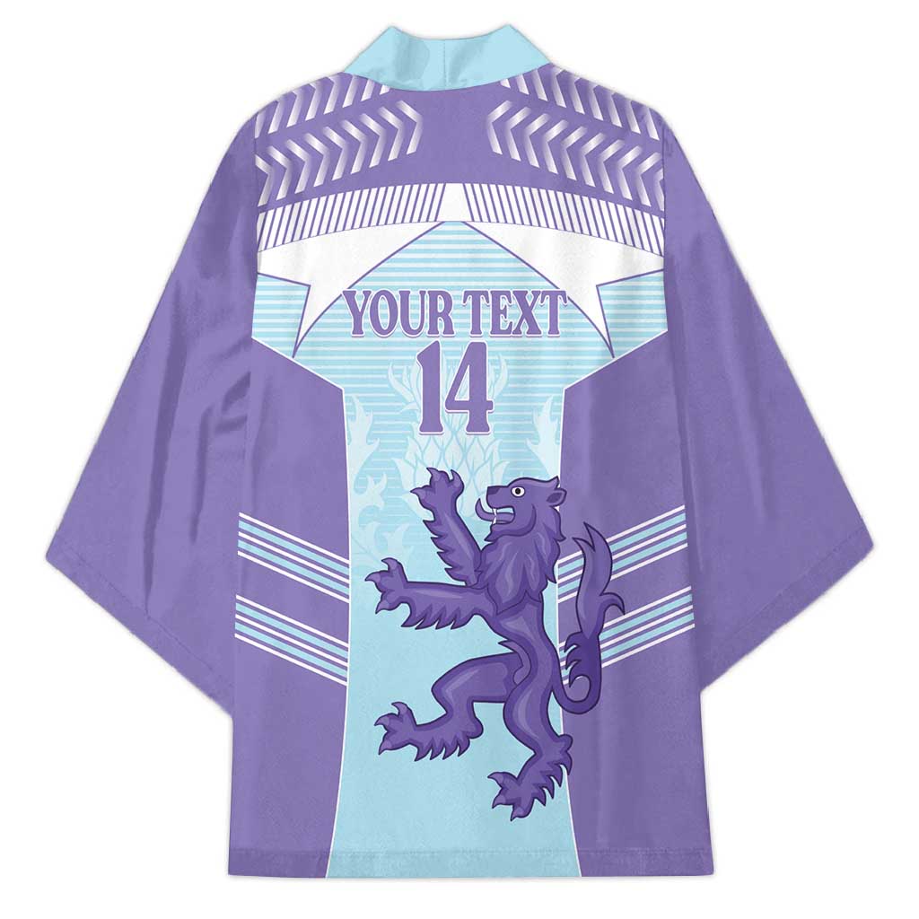 Scotland Football Custom Kimono 2026 Come On Scottish Dragon Thistle Cyan - Wonder Print Shop