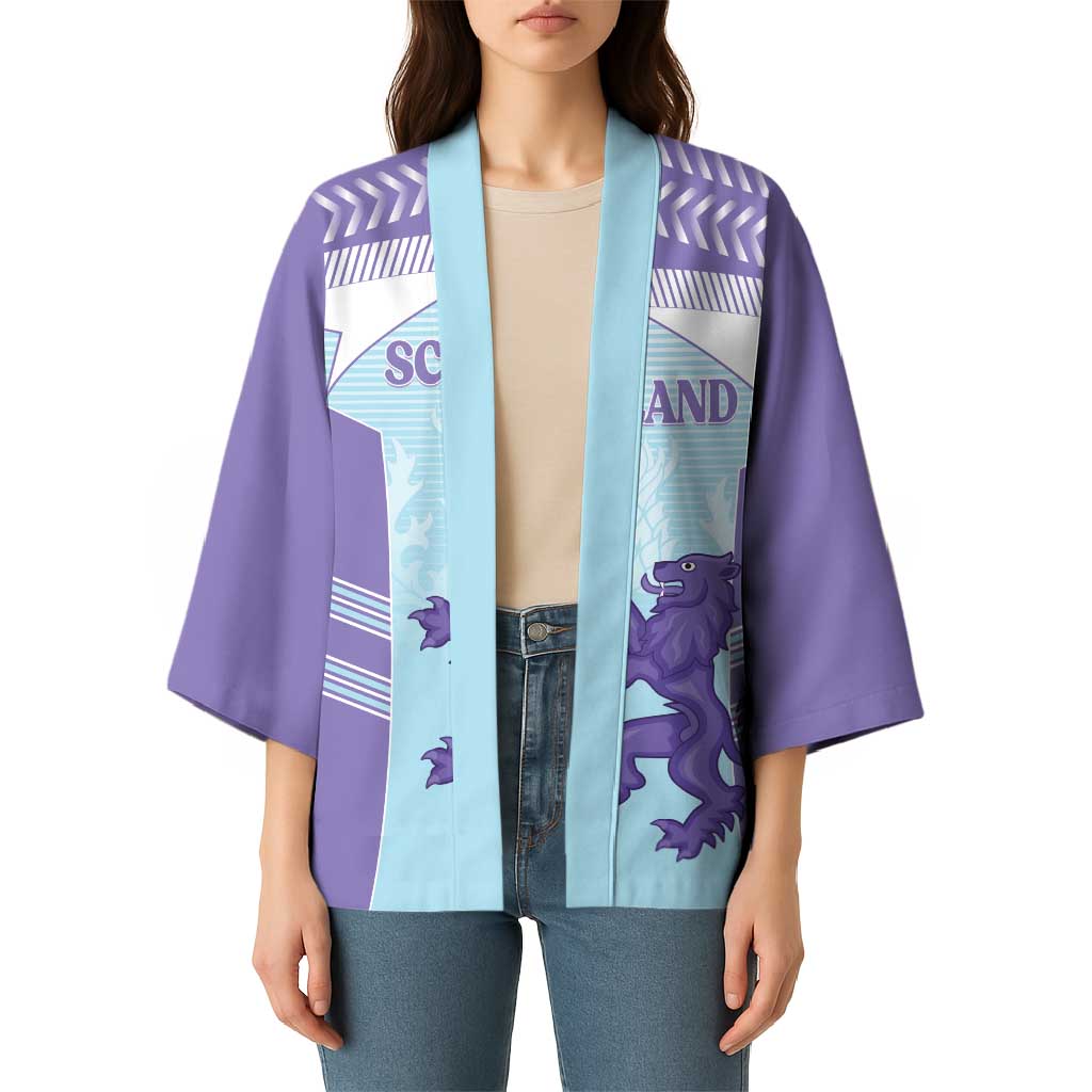 Scotland Football Custom Kimono 2026 Come On Scottish Dragon Thistle Cyan - Wonder Print Shop