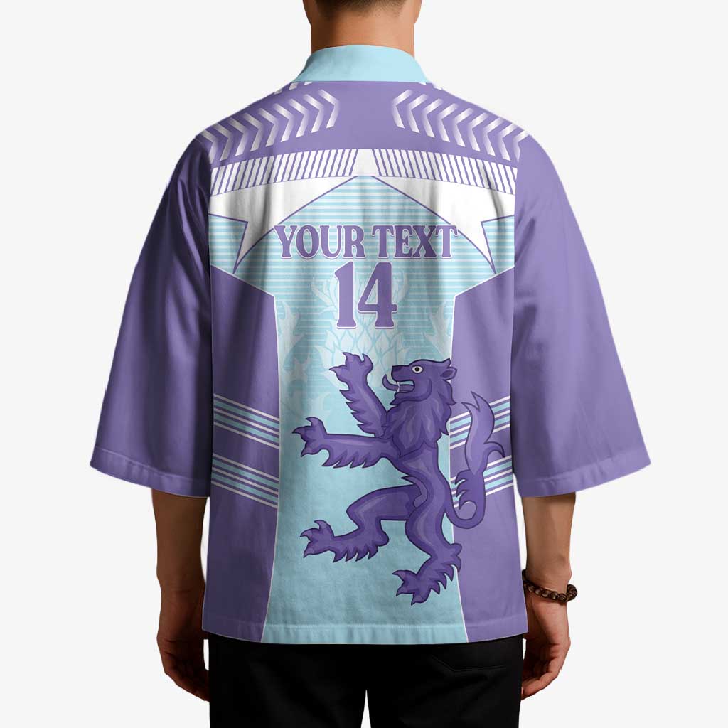 Scotland Football Custom Kimono 2026 Come On Scottish Dragon Thistle Cyan - Wonder Print Shop