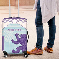 Scotland Football Custom Luggage Cover 2026 Come On Scottish Dragon Thistle Cyan - Wonder Print Shop