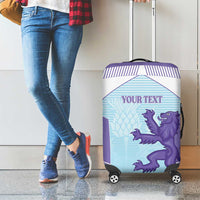 Scotland Football Custom Luggage Cover 2026 Come On Scottish Dragon Thistle Cyan - Wonder Print Shop