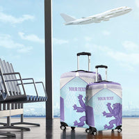 Scotland Football Custom Luggage Cover 2026 Come On Scottish Dragon Thistle Cyan - Wonder Print Shop