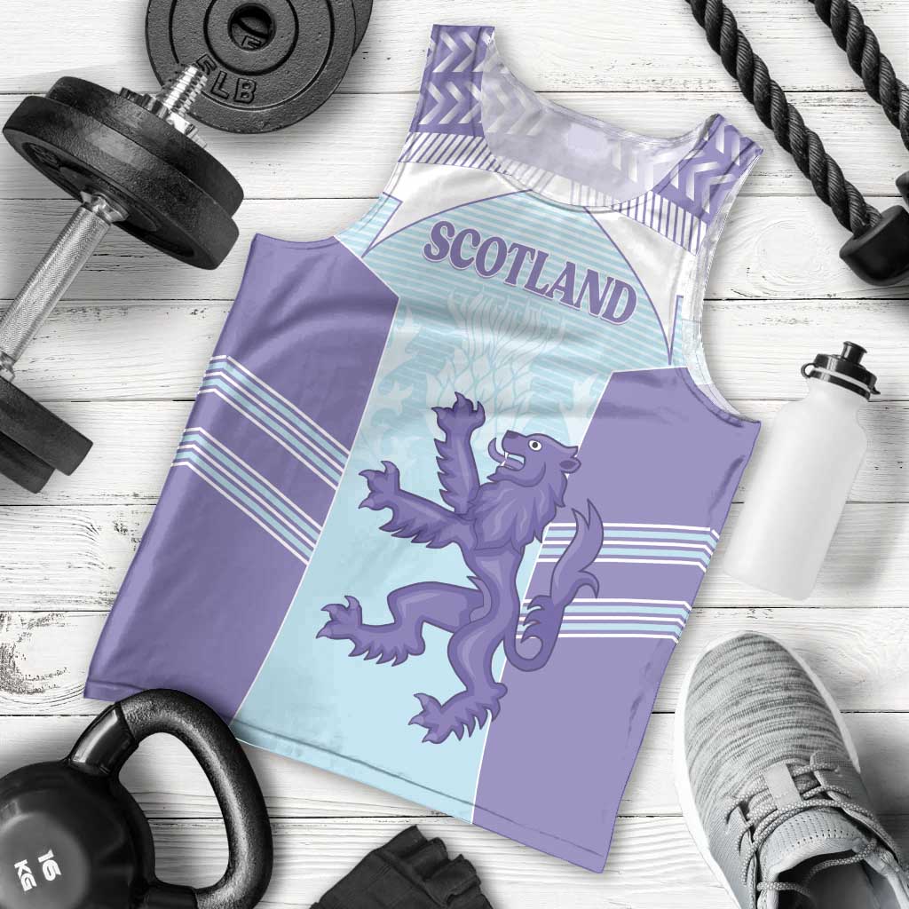Scotland Football Custom Men Tank Top 2026 Come On Scottish Dragon Thistle Cyan - Wonder Print Shop