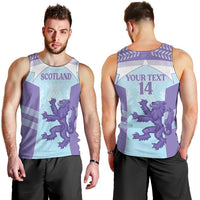 Scotland Football Custom Men Tank Top 2026 Come On Scottish Dragon Thistle Cyan - Wonder Print Shop