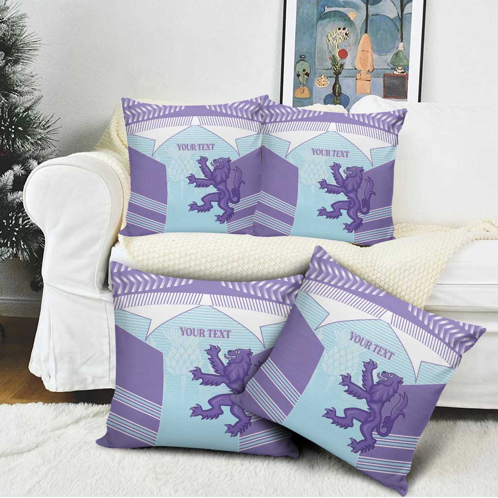 Scotland Football Custom Pillow Cover 2026 Come On Scottish Dragon Thistle Cyan - Wonder Print Shop