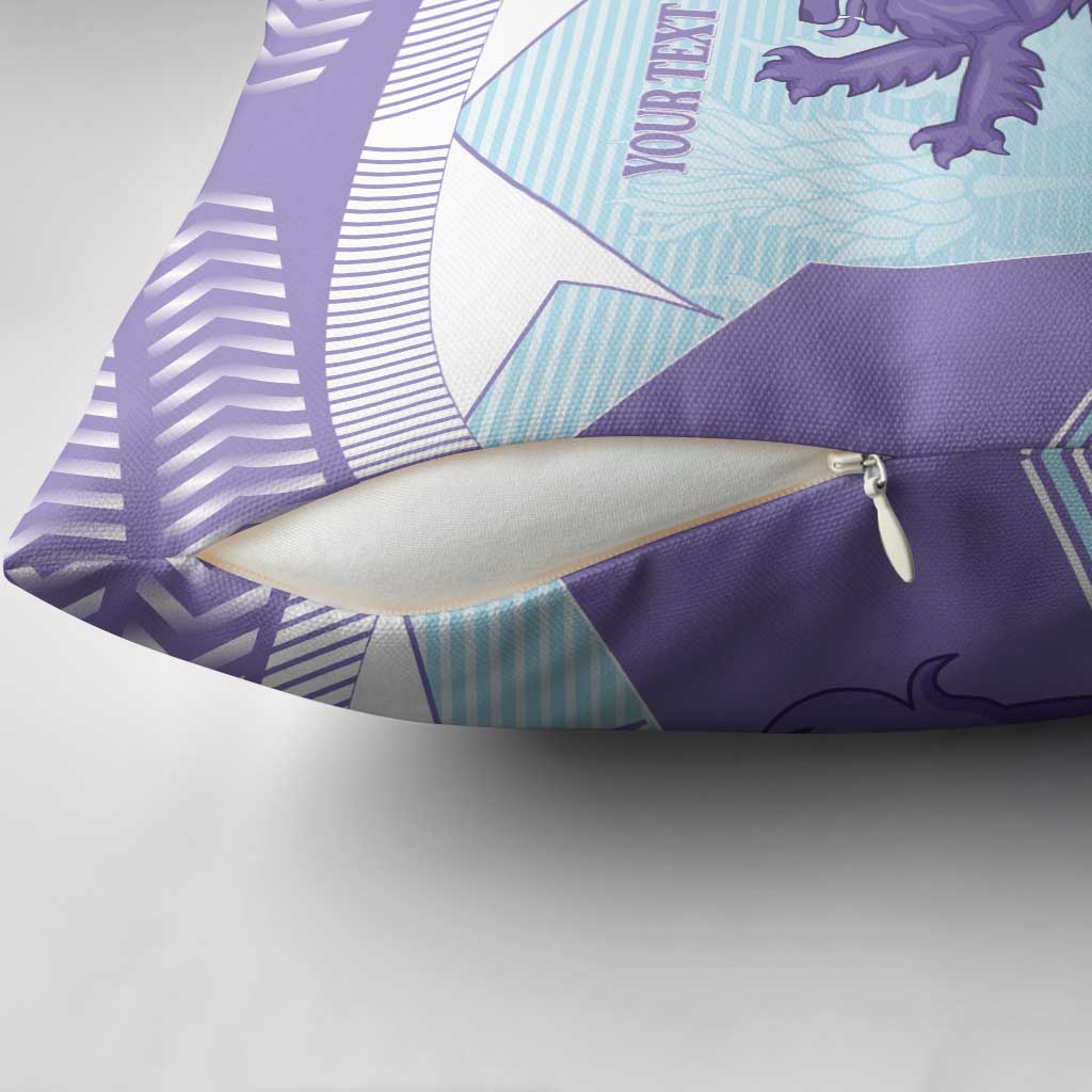 Scotland Football Custom Pillow Cover 2026 Come On Scottish Dragon Thistle Cyan - Wonder Print Shop