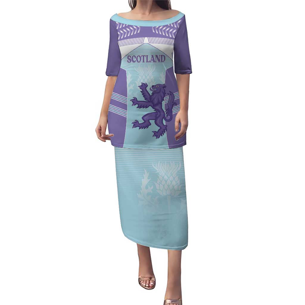 Scotland Football Custom Puletasi 2026 Come On Scottish Dragon Thistle Cyan - Wonder Print Shop