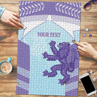Scotland Football Custom Puzzle 2026 Come On Scottish Dragon Thistle Cyan - Wonder Print Shop