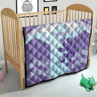 Scotland Football Custom Quilt 2026 Come On Scottish Dragon Thistle Cyan - Wonder Print Shop