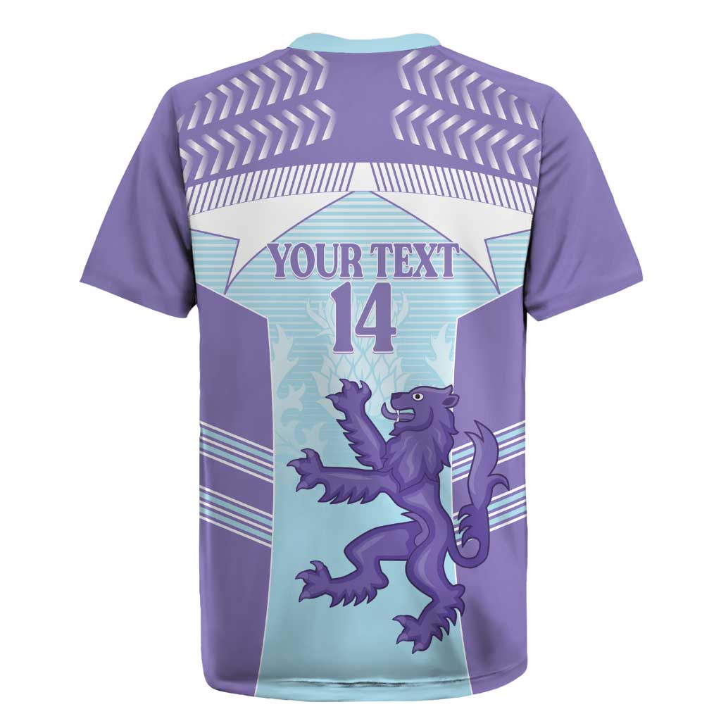 Scotland Football Custom Rugby Jersey 2026 Come On Scottish Dragon Thistle Cyan - Wonder Print Shop