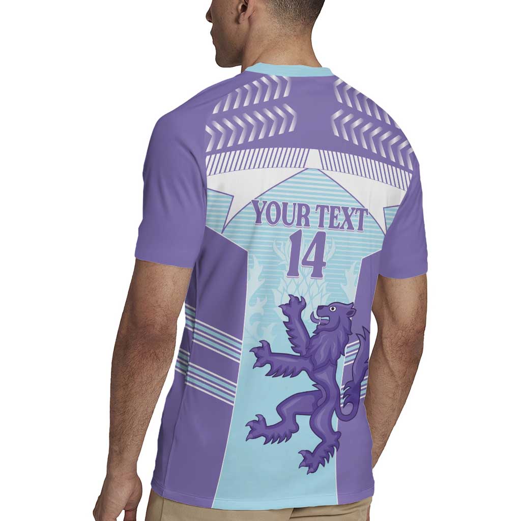 Scotland Football Custom Rugby Jersey 2026 Come On Scottish Dragon Thistle Cyan - Wonder Print Shop