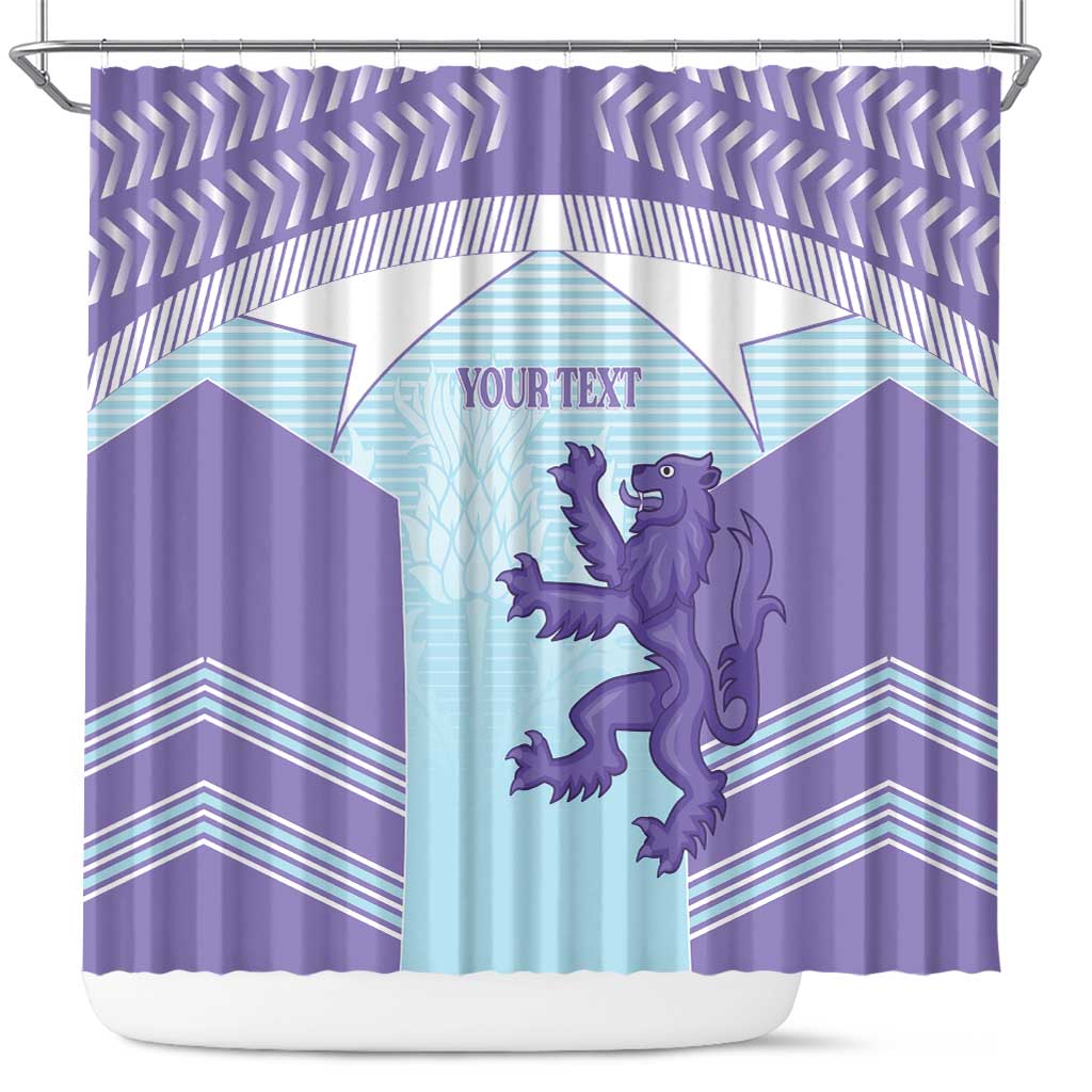 Scotland Football Custom Shower Curtain 2026 Come On Scottish Dragon Thistle Cyan - Wonder Print Shop
