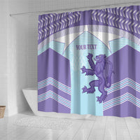 Scotland Football Custom Shower Curtain 2026 Come On Scottish Dragon Thistle Cyan - Wonder Print Shop