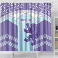 Scotland Football Custom Shower Curtain 2026 Come On Scottish Dragon Thistle Cyan - Wonder Print Shop