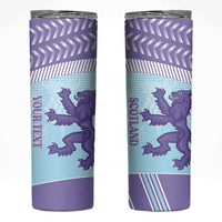 Scotland Football Custom Skinny Tumbler 2026 Come On Scottish Dragon Thistle Cyan - Wonder Print Shop