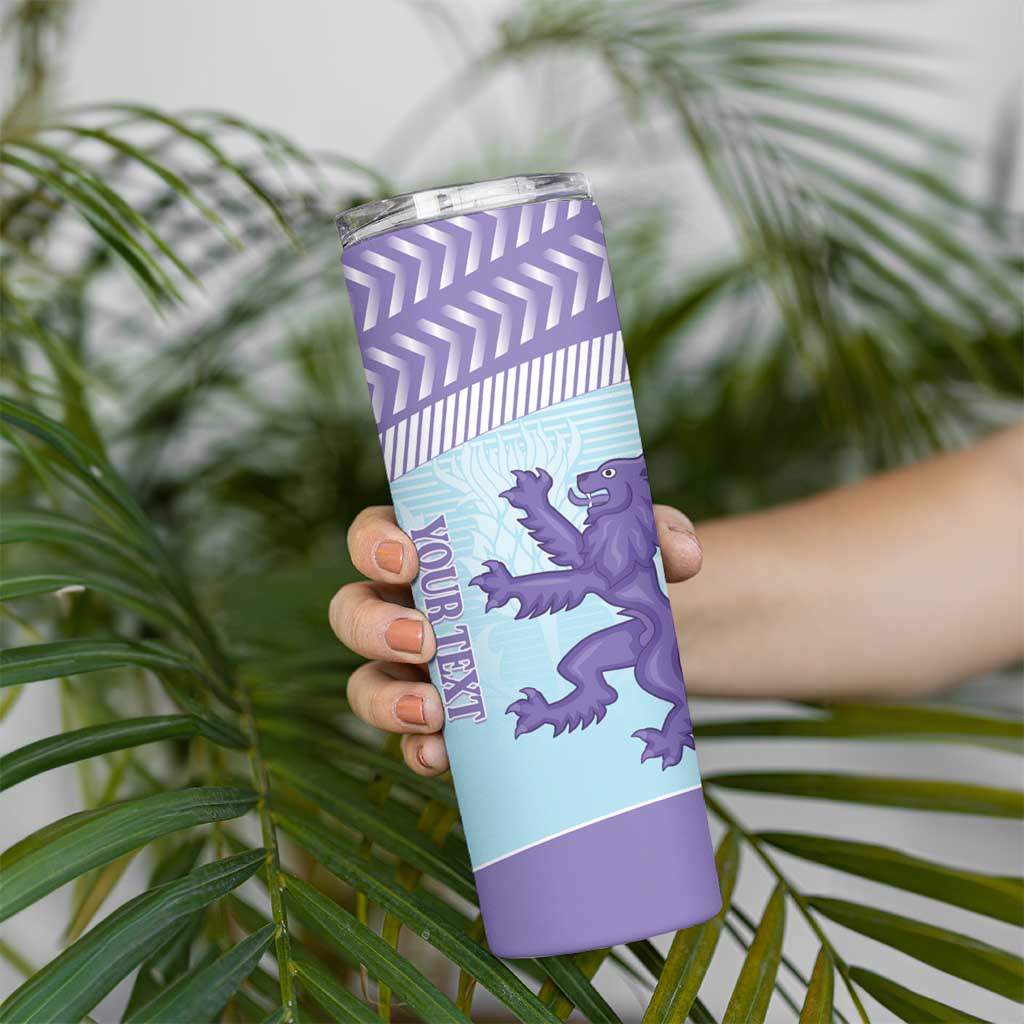 Scotland Football Custom Skinny Tumbler 2026 Come On Scottish Dragon Thistle Cyan - Wonder Print Shop