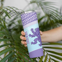 Scotland Football Custom Skinny Tumbler 2026 Come On Scottish Dragon Thistle Cyan - Wonder Print Shop