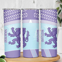 Scotland Football Custom Skinny Tumbler 2026 Come On Scottish Dragon Thistle Cyan - Wonder Print Shop