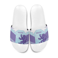 Scotland Football Custom Slide Sandals 2026 Come On Scottish Dragon Thistle Cyan - Wonder Print Shop