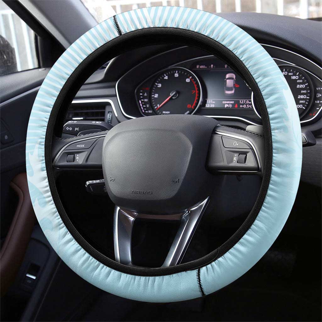 Scotland Football Steering Wheel Cover 2026 Come On Scottish Dragon Thistle Cyan - Wonder Print Shop